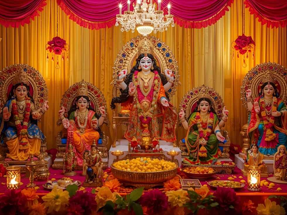 Simple golu navratri decoration - Beautiful Homes